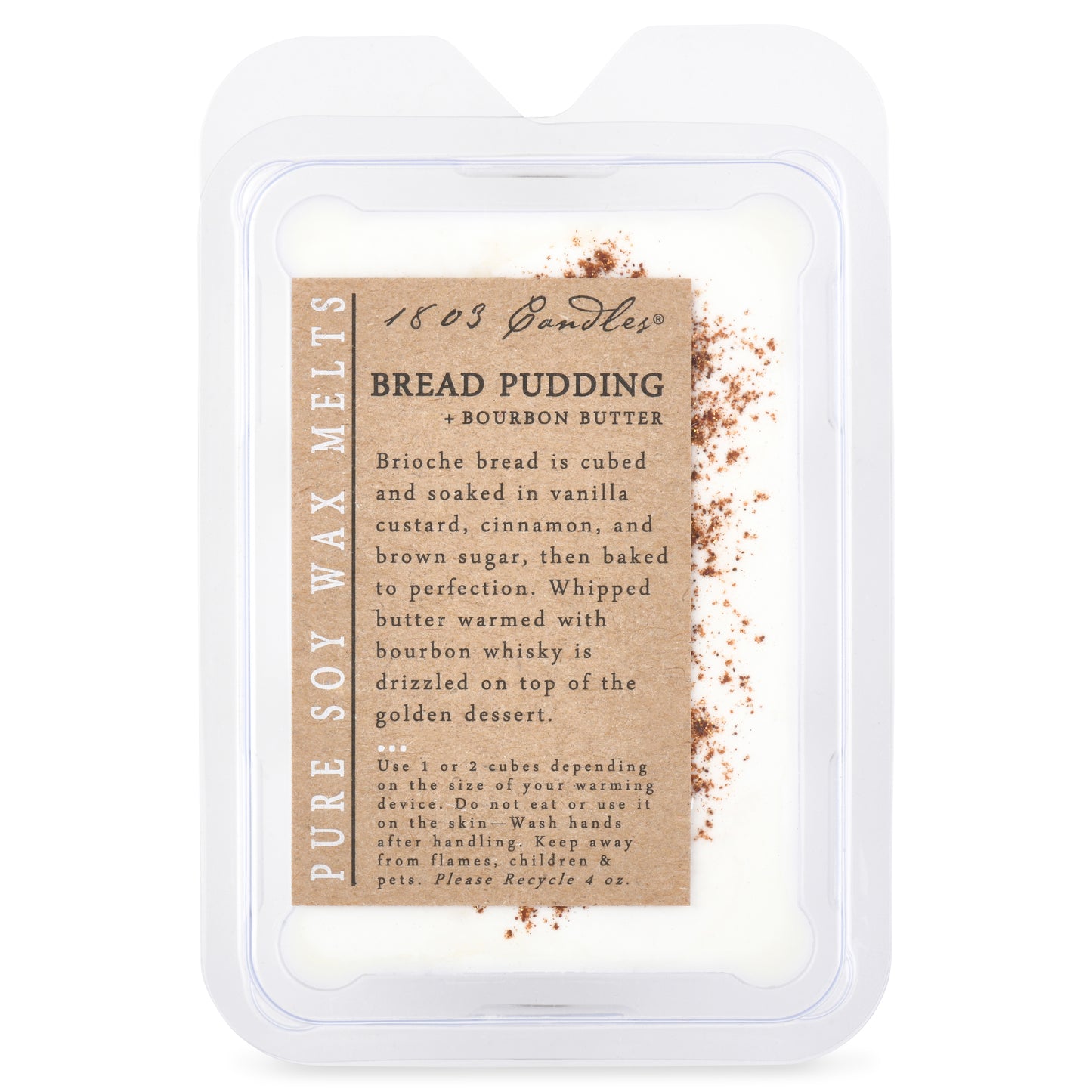 1803 Candles: Bread Pudding+Bourbon Butter Soy Melter