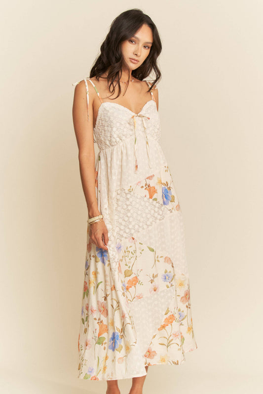 Day Dreamt Floral Lace Patchwork Dress
