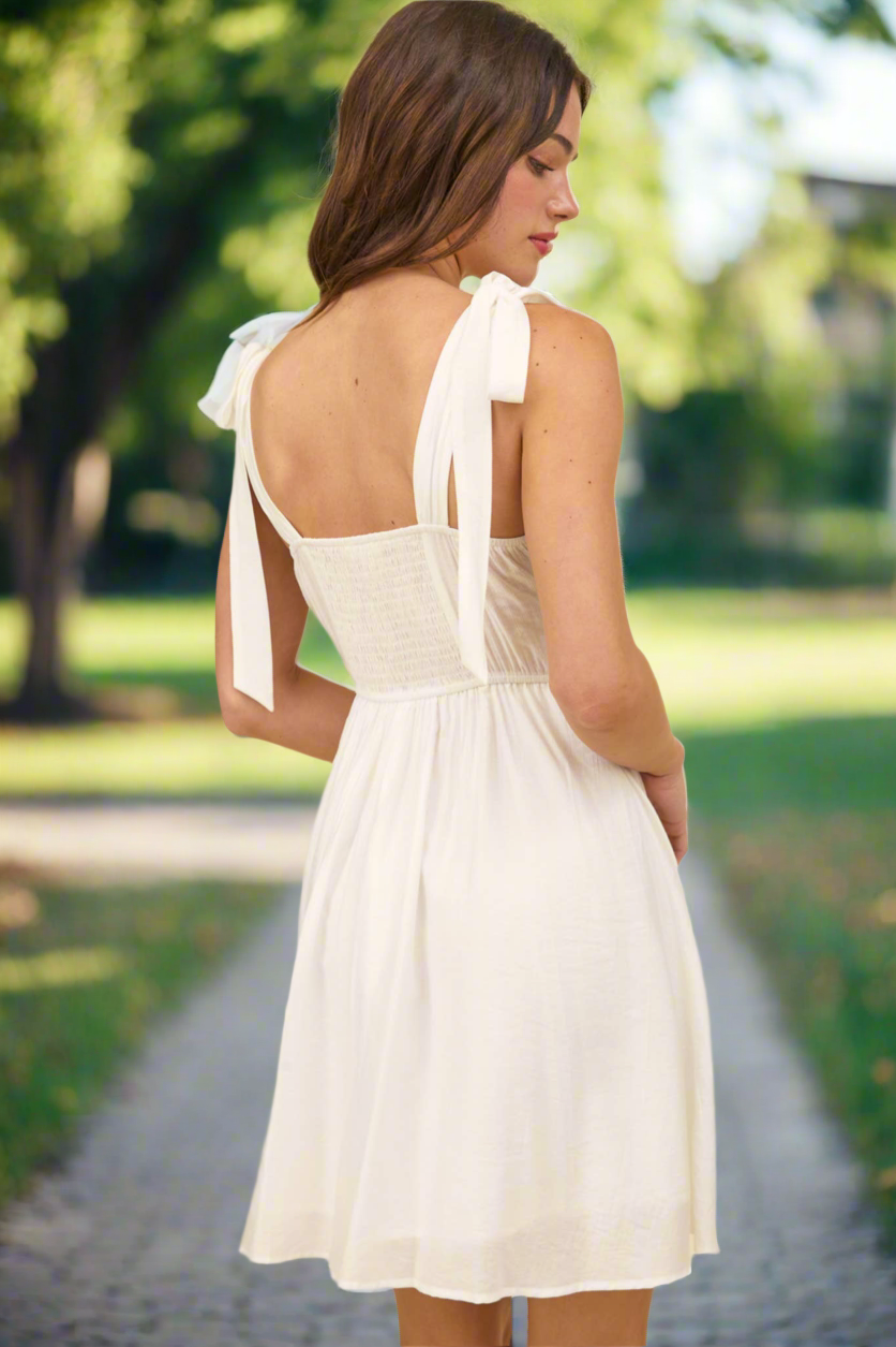 Next Chapter (White) Corset Dress