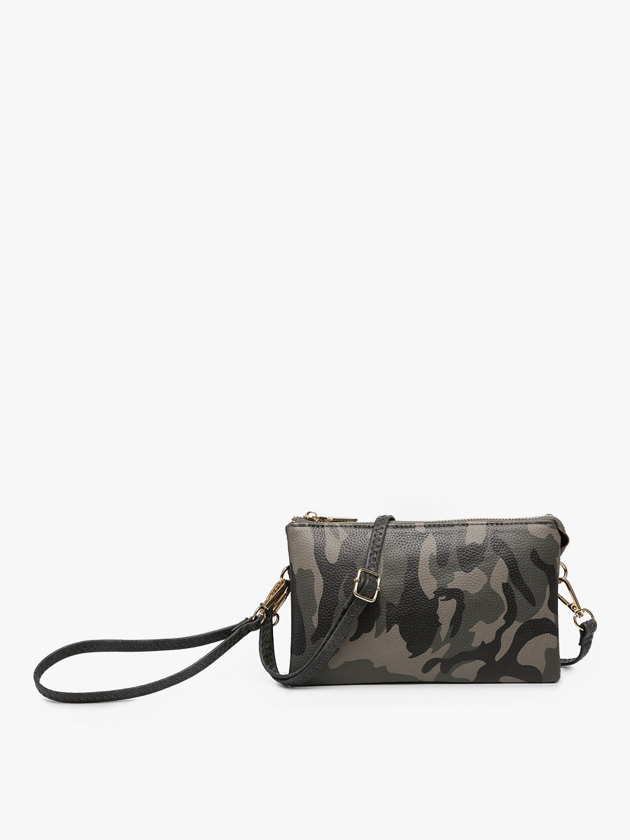 Riley Camo Crossbody/Wristlet
