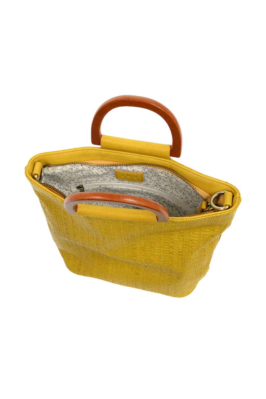 Lily (Straw) Woven Wood Handle Tote