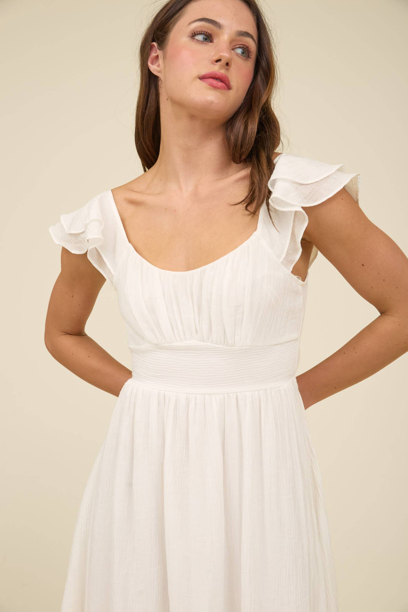 Special Day (White) Tie Back Dress