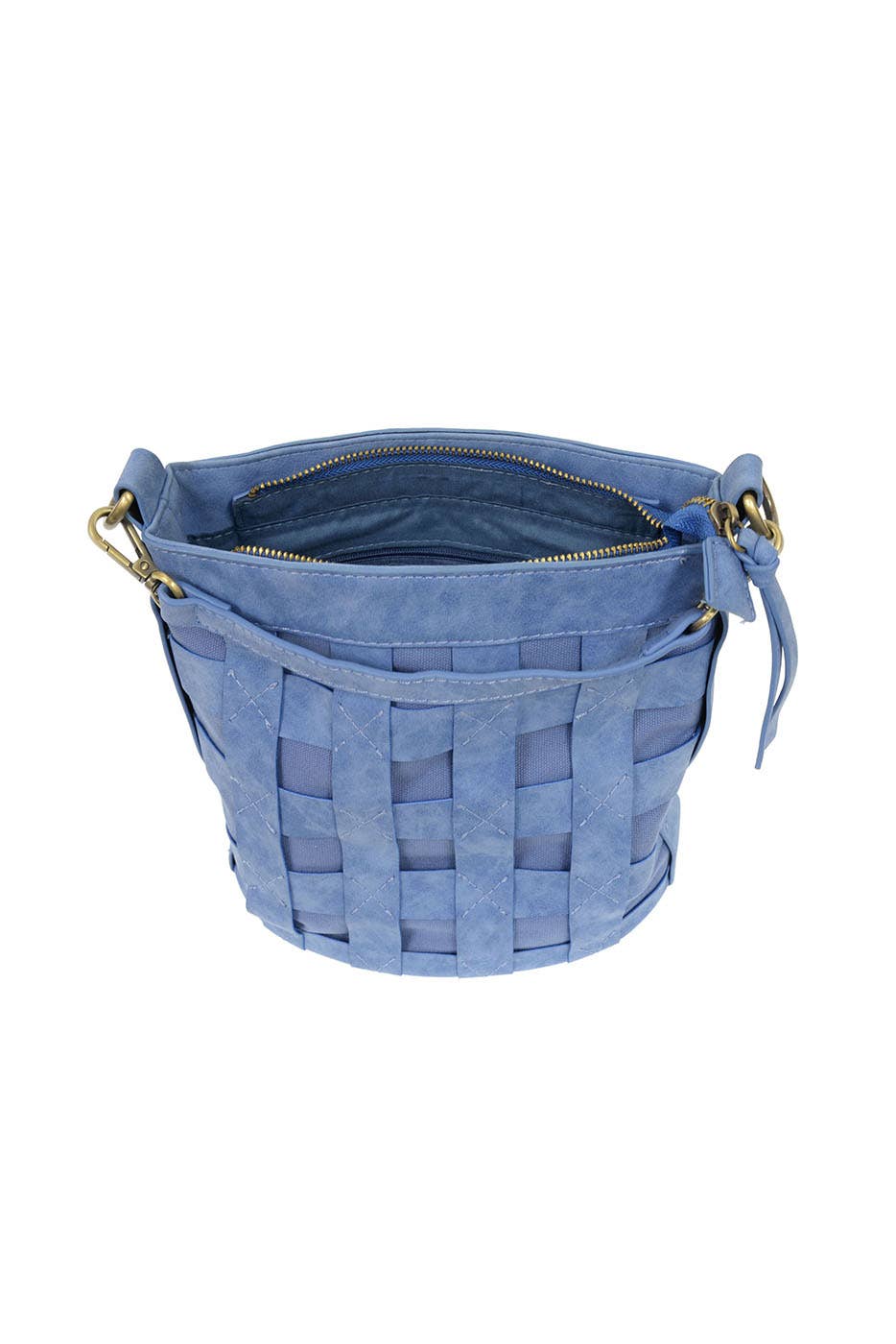 Brianna (Blue) Cage Bucket Bag