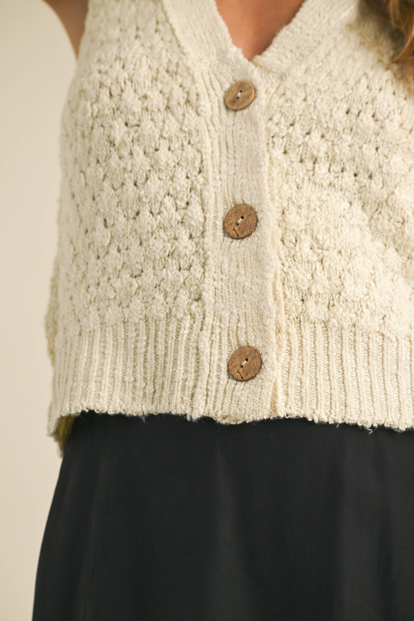 Seeds of Change (Beige) Sweater Vest