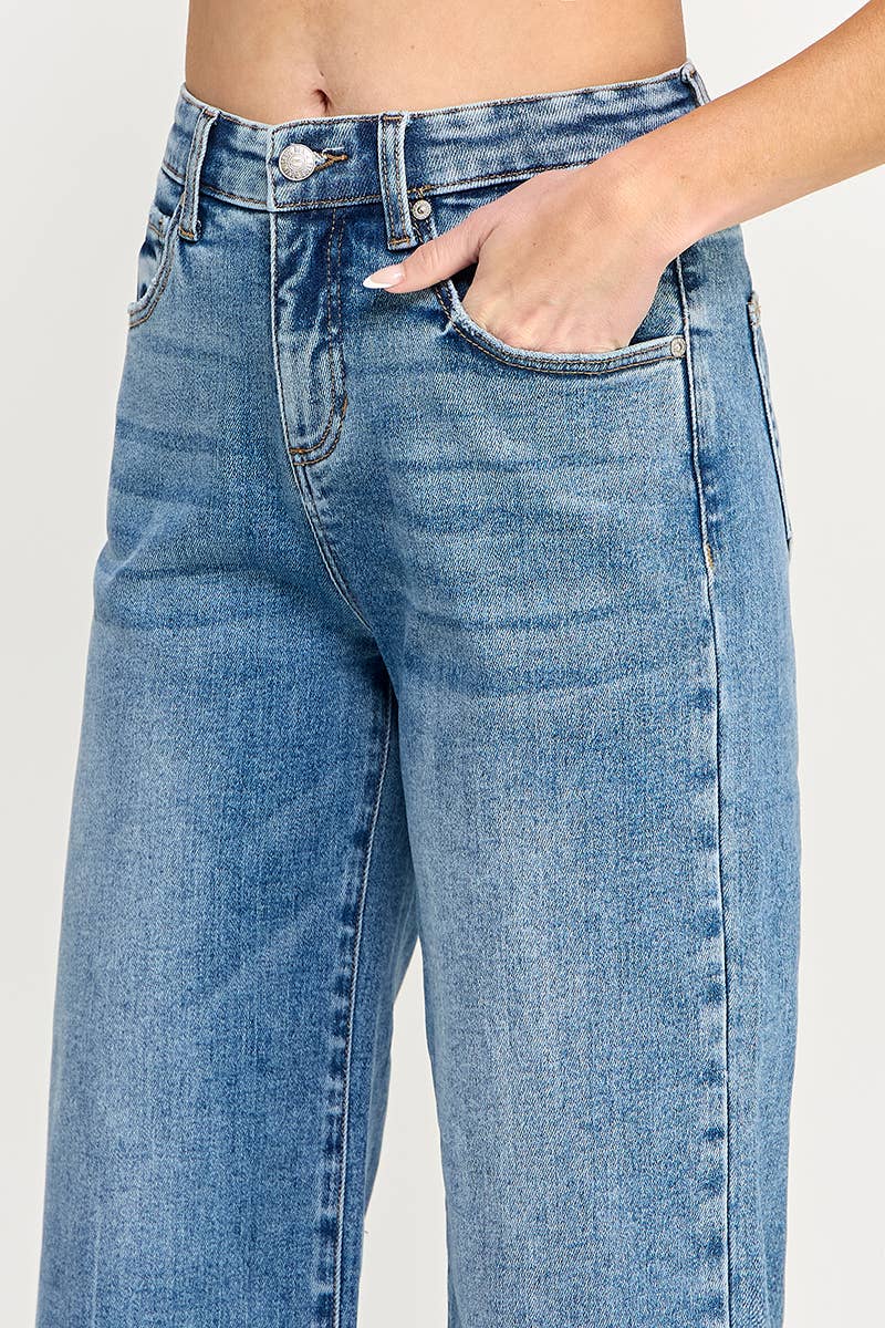 The Morgan Tummy Control Wide Leg Jean