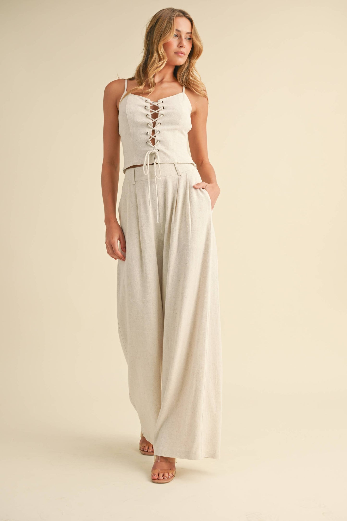 Bold Ambition Wide Leg Trouser Pants