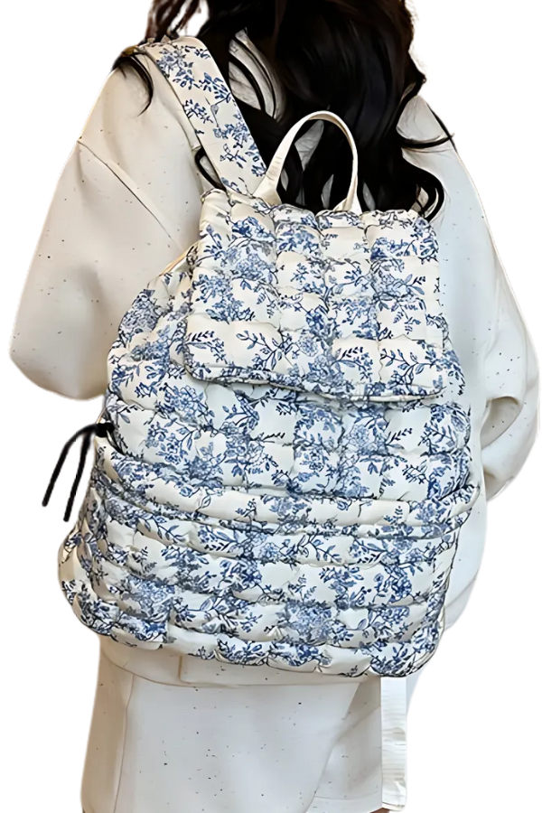 Bexleigh Blue Vintage Floral Backpack
