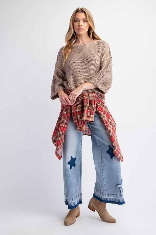 Big Smile Chunky Knit SS Sweater