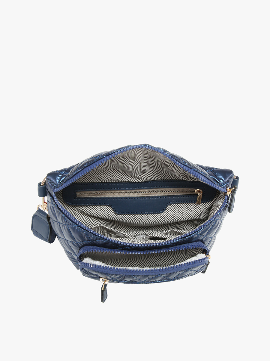 Arianna (Wine) Quilted Belt Bag w/ Pouch