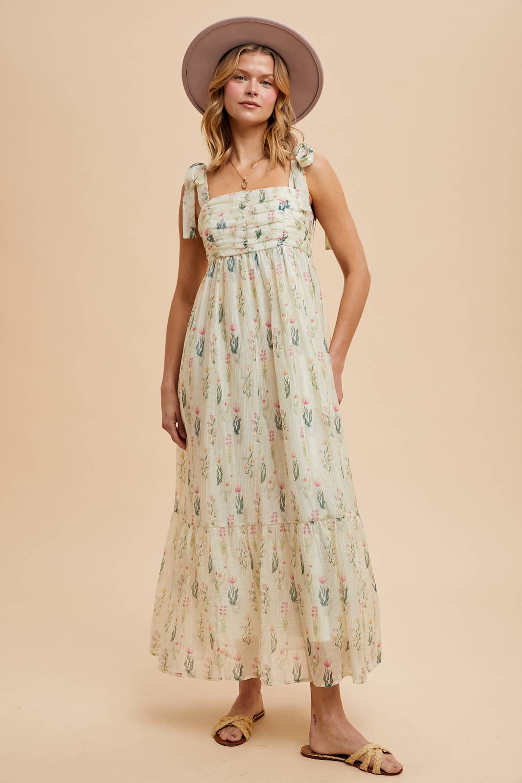 Steady Waters Flowy Floral Maxi Dress
