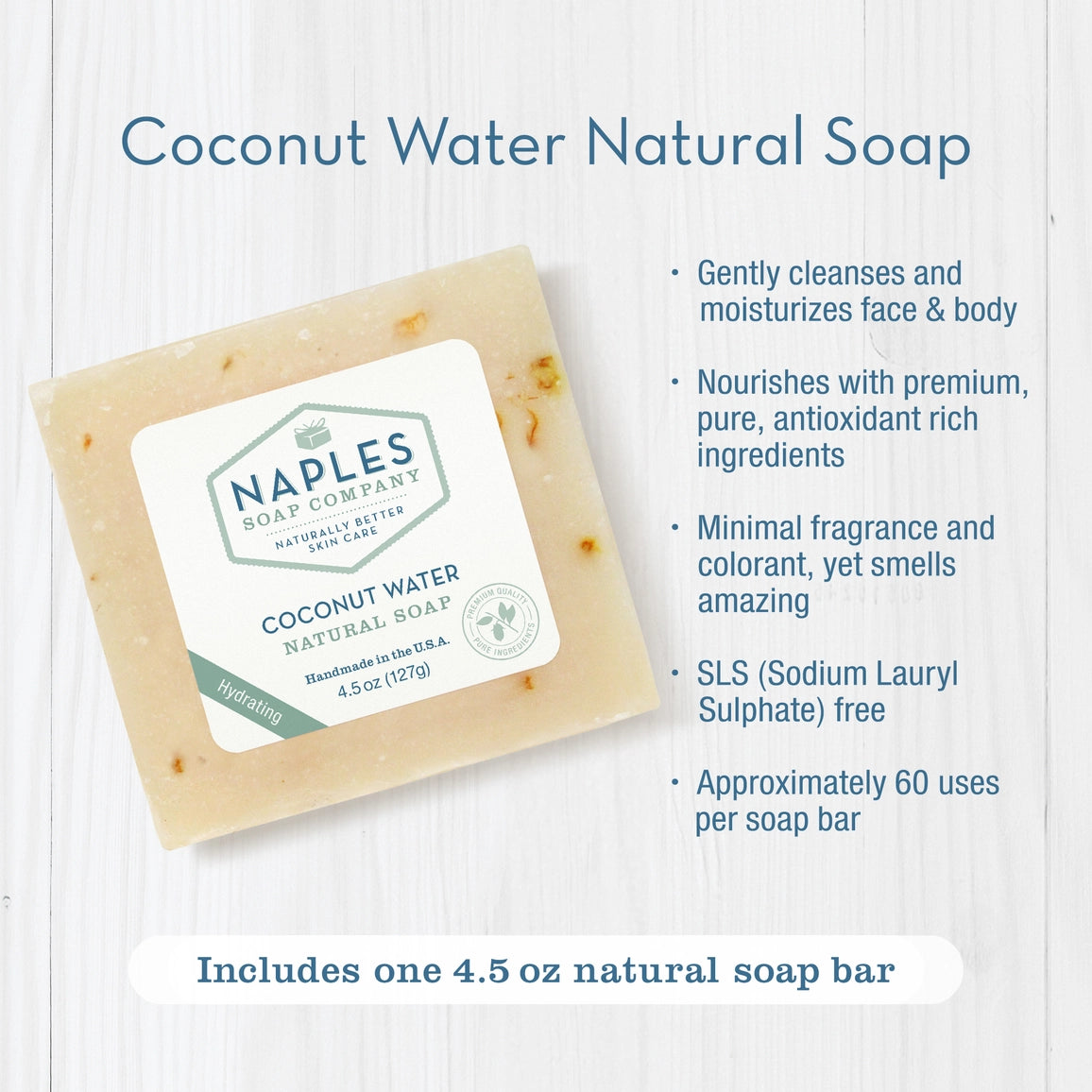 Naples Soap Co.: Coconut Water Natural Soap