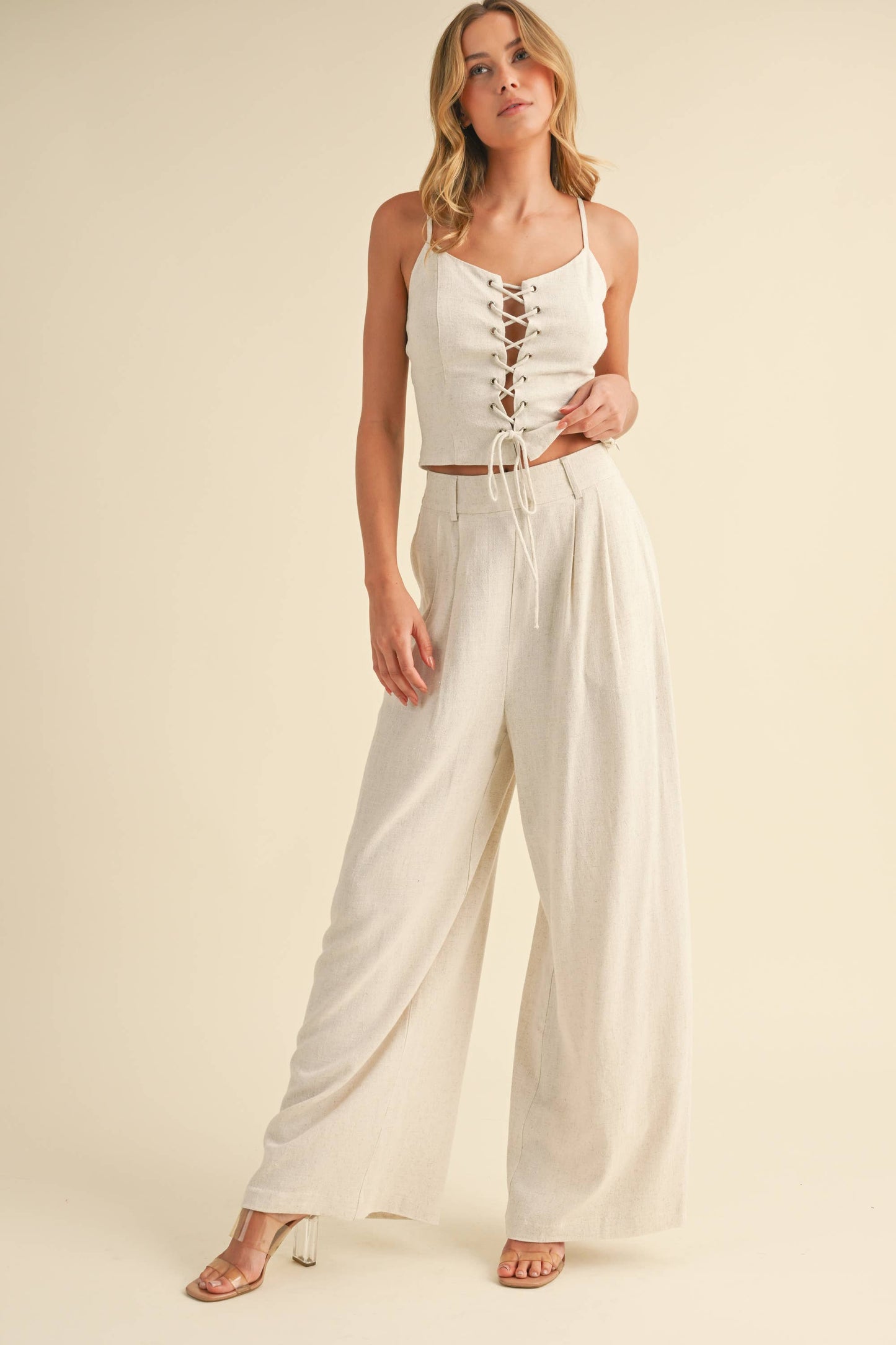 Bold Ambition Wide Leg Trouser Pants