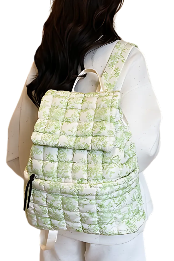 Bexleigh Green Vintage Floral Backpack