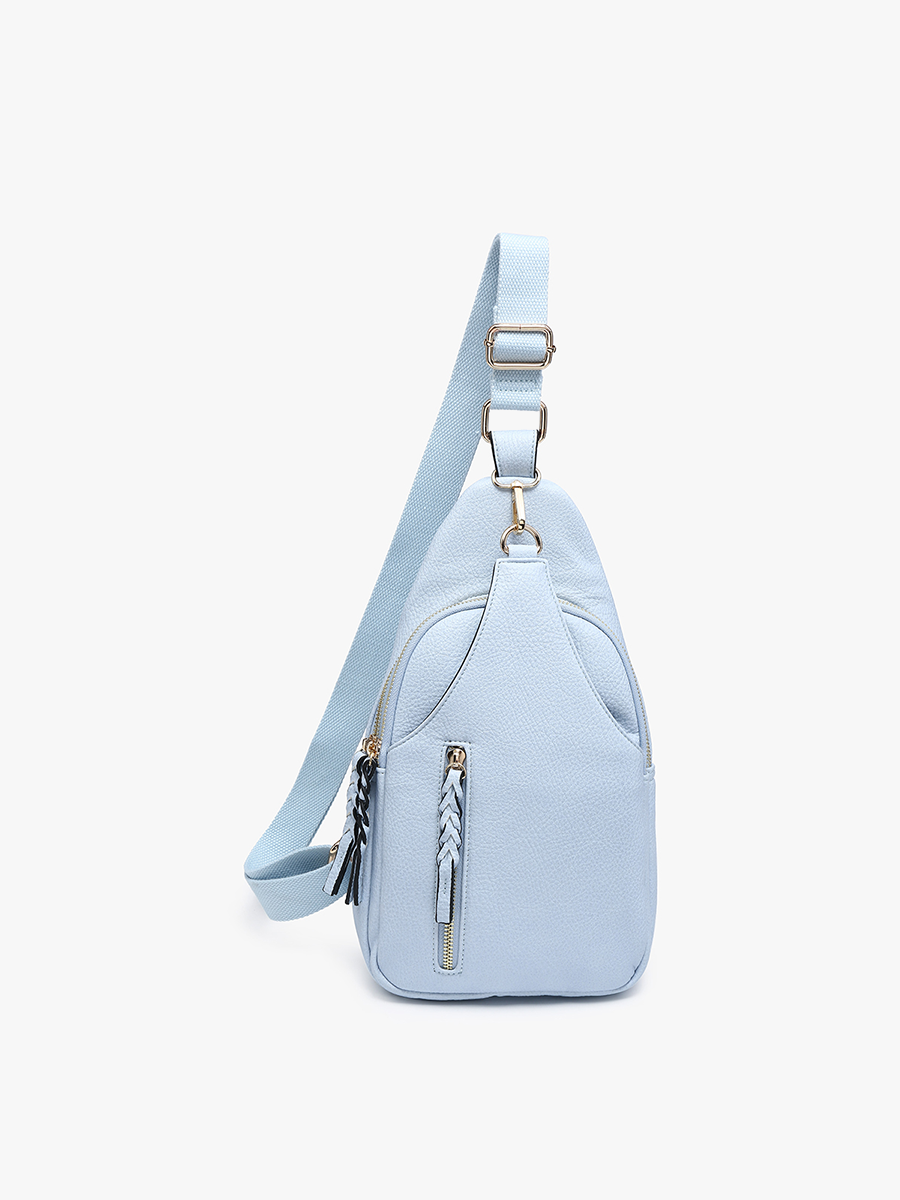 Nikki (Lt Blue) Crossbody Sling Pack Bag