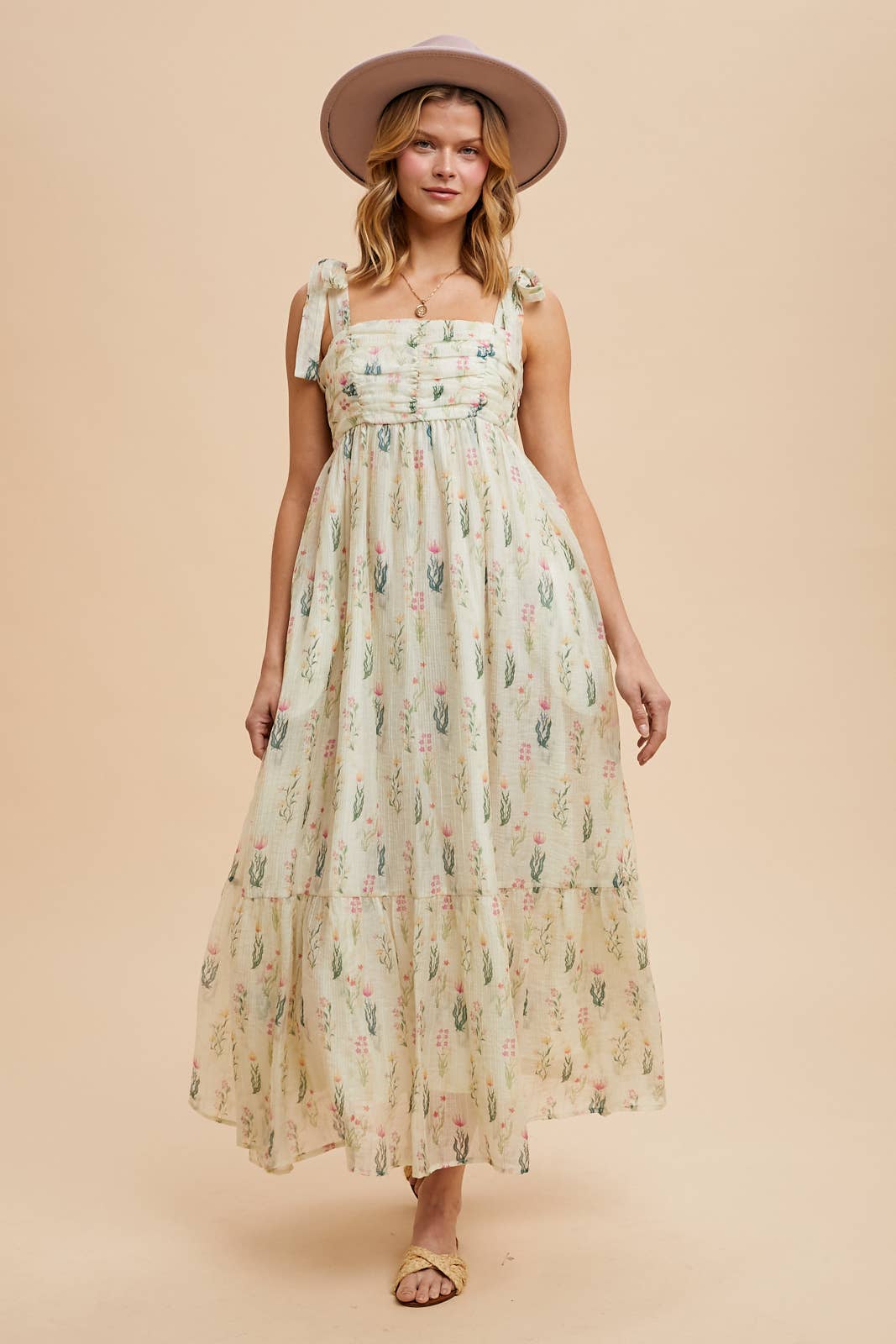 Steady Waters Flowy Floral Maxi Dress