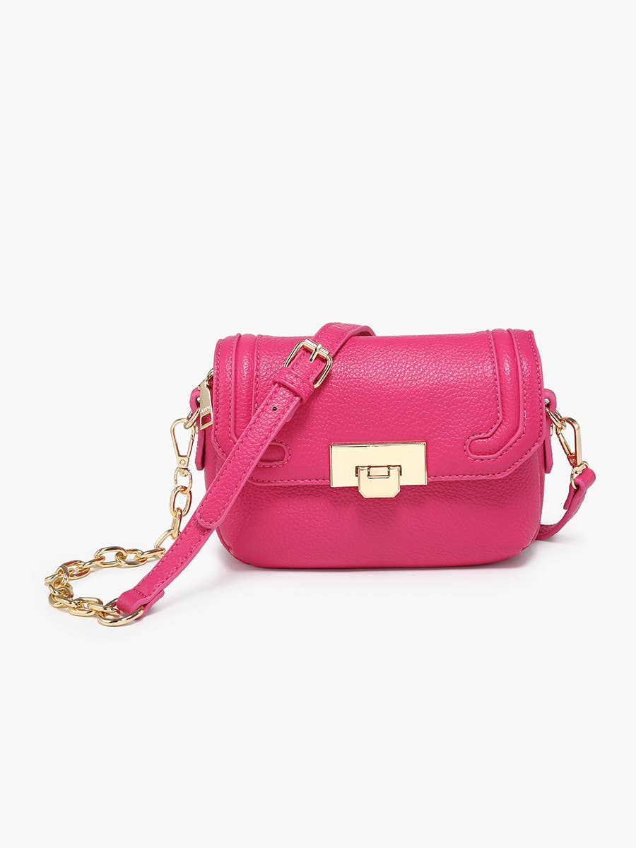 Casablanca (Pink) Detailed Snap Crossbody