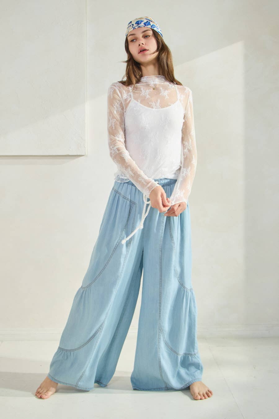 Just Dreaming Tencel Wide Leg Pants