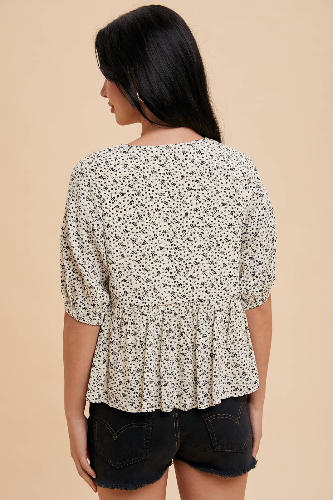 Knot In Love Floral Bow Tie Top