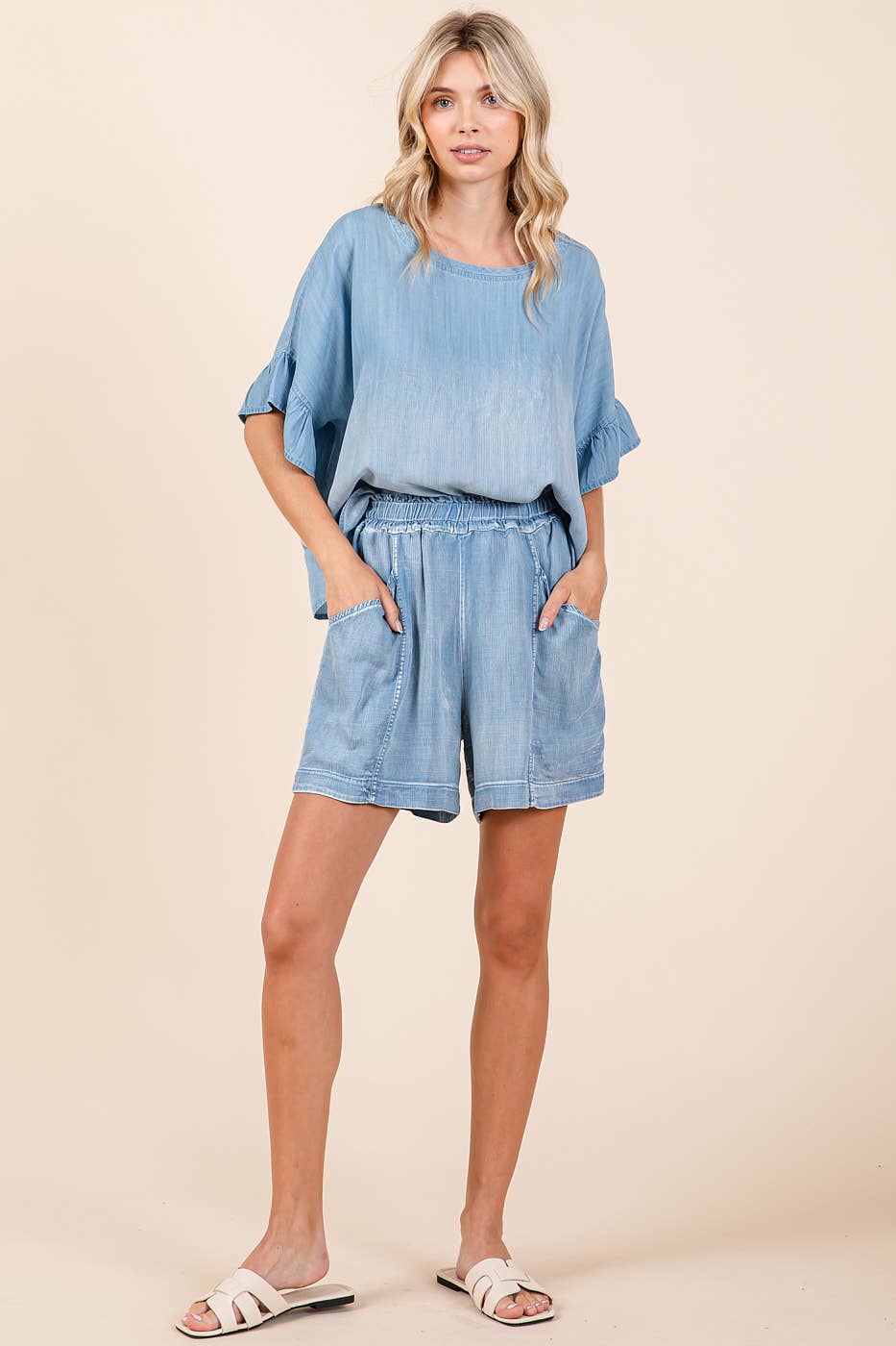 Craving Sunshine Tencel Denim Shorts