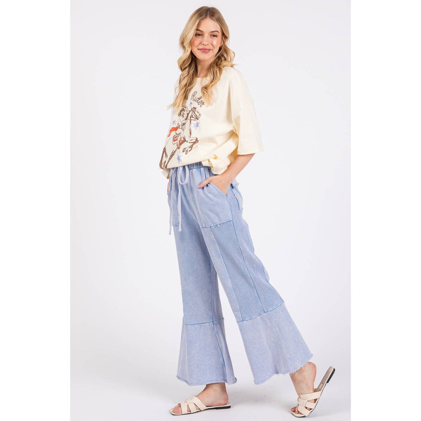 Chill Vibes (Periwinkle) Min Wash Pants