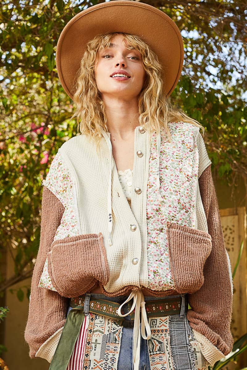 POL: Quilt Queen Quilted Floral Jacket