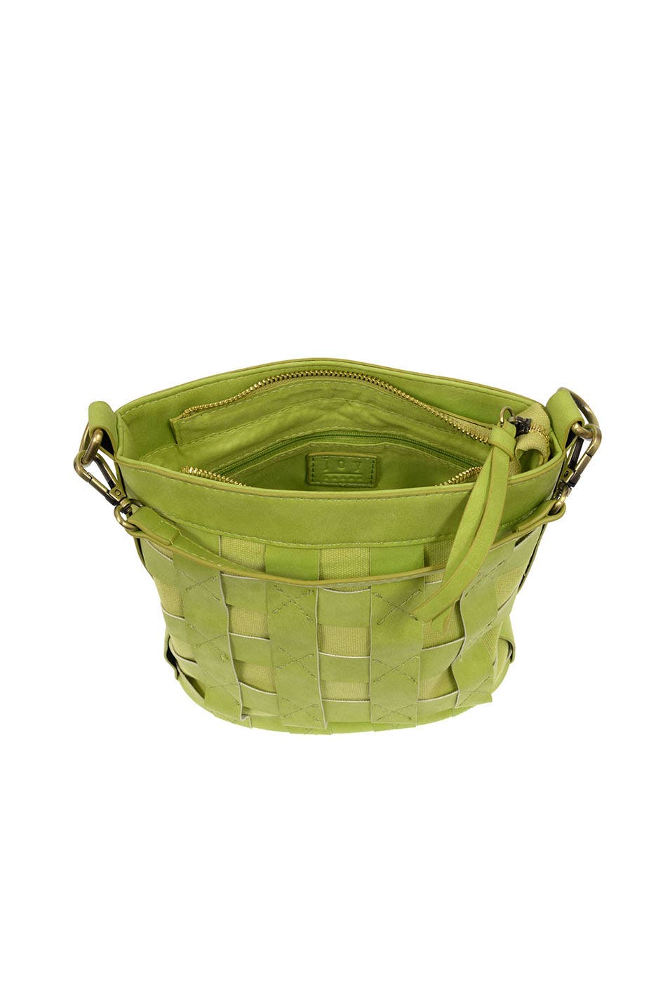 Brianna (Lime) Cage Bucket Bag