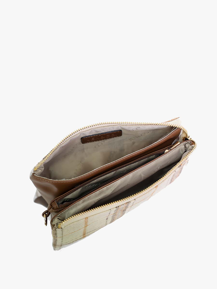 Riley Gingham Crossbody/Wristlet: Mint