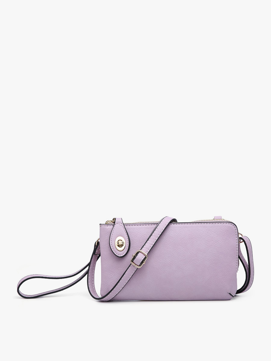 Kendall (Lavender) Crossbody/Wristlet w/ Twist Lock