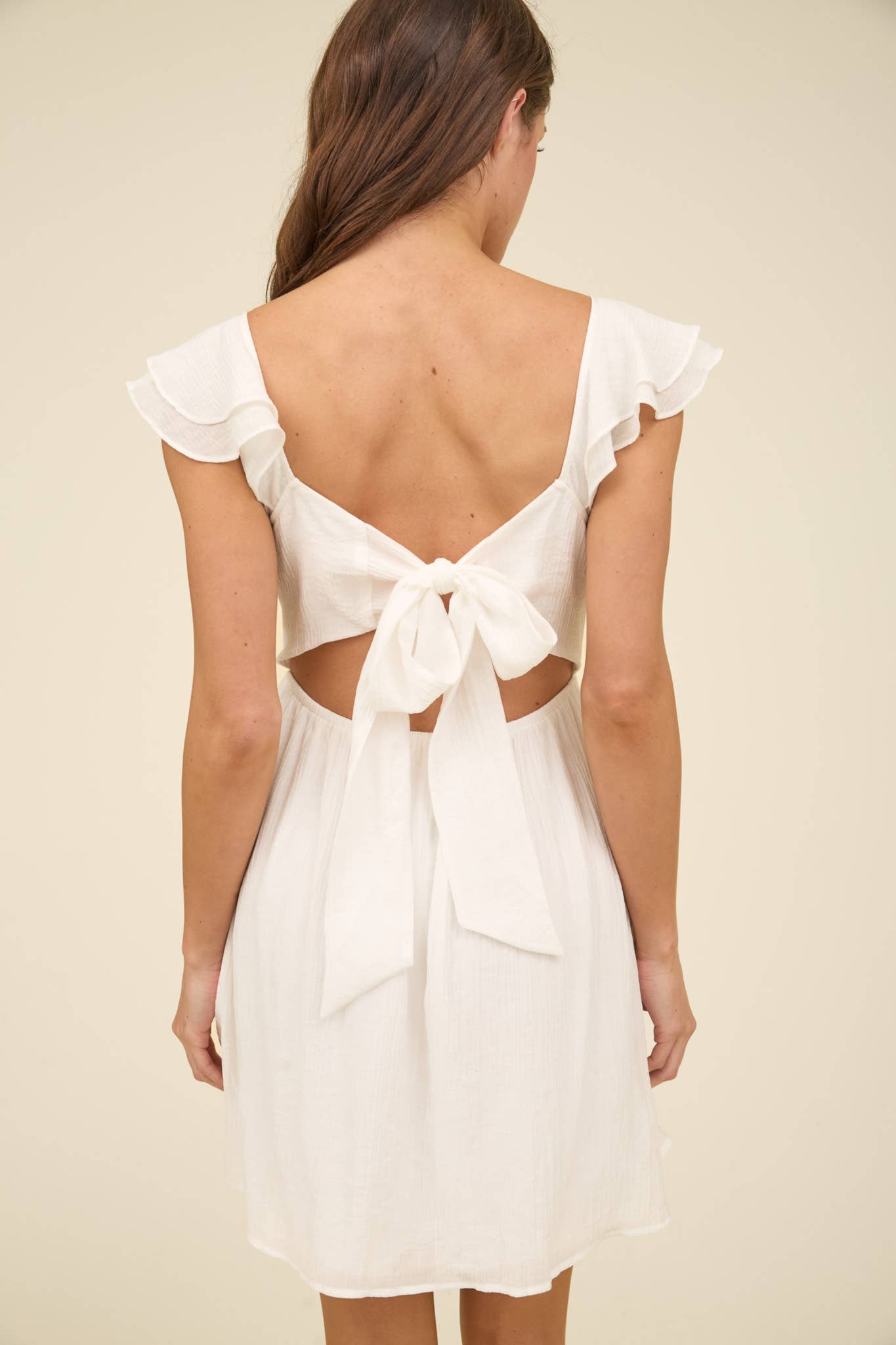 Special Day (White) Tie Back Dress