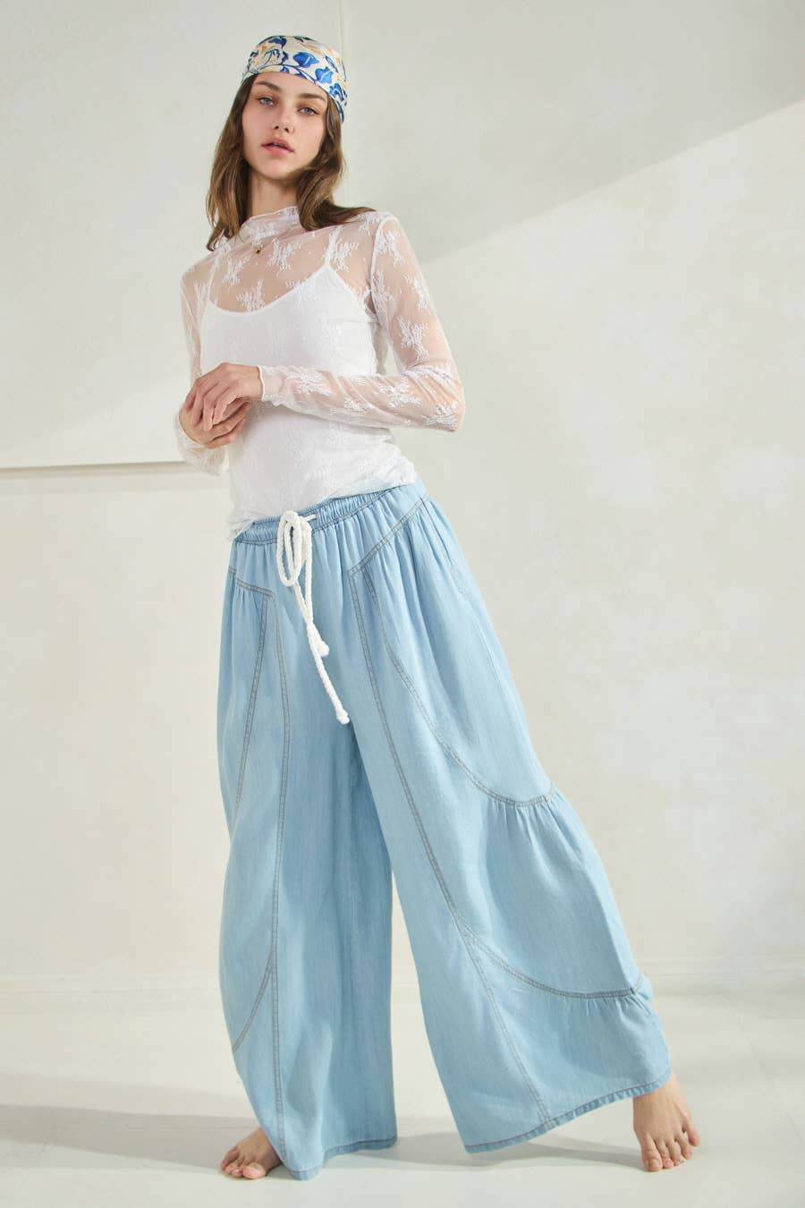 Just Dreaming Tencel Wide Leg Pants