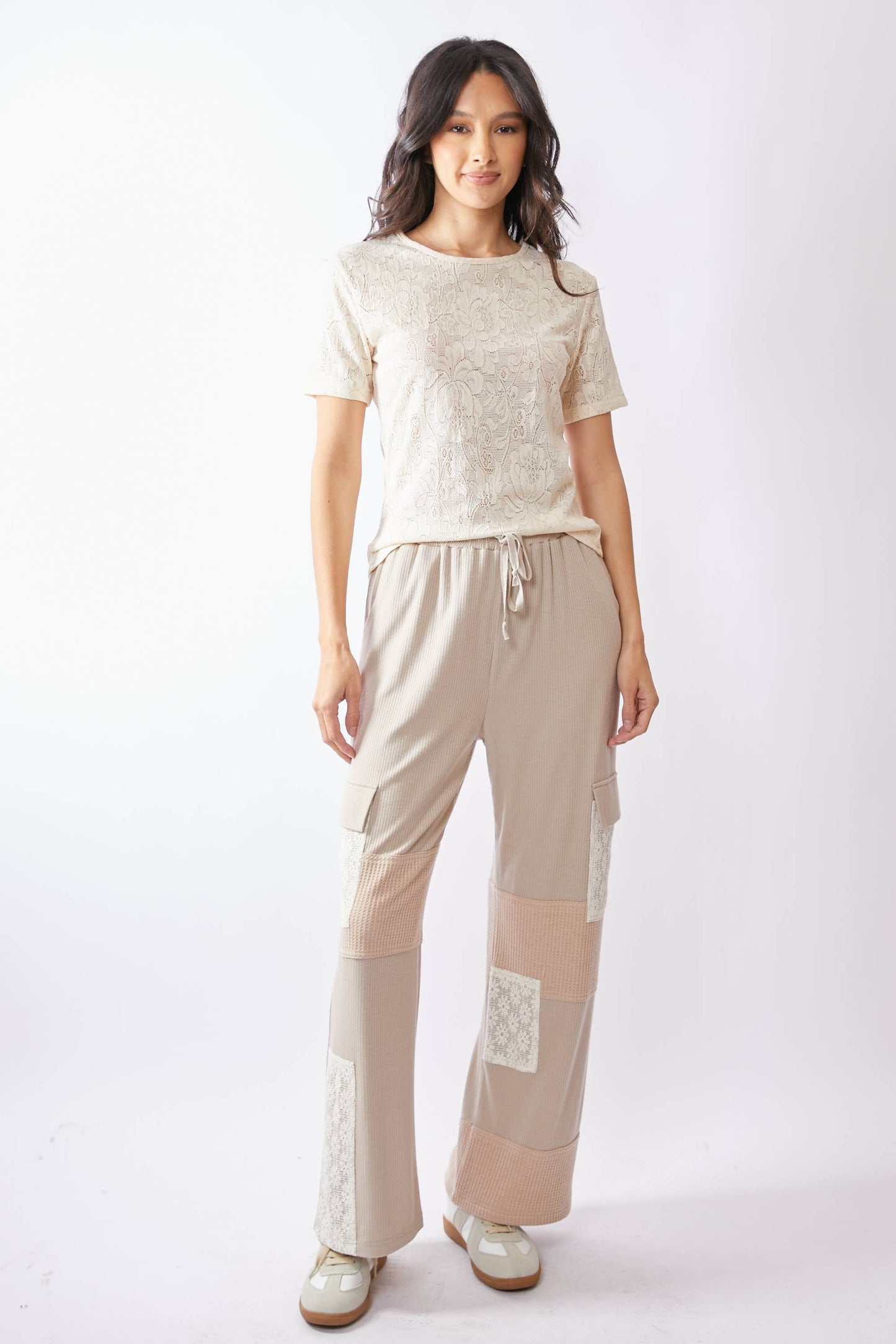Lovely Lace (Ivory) SS Lace Mesh Shirt