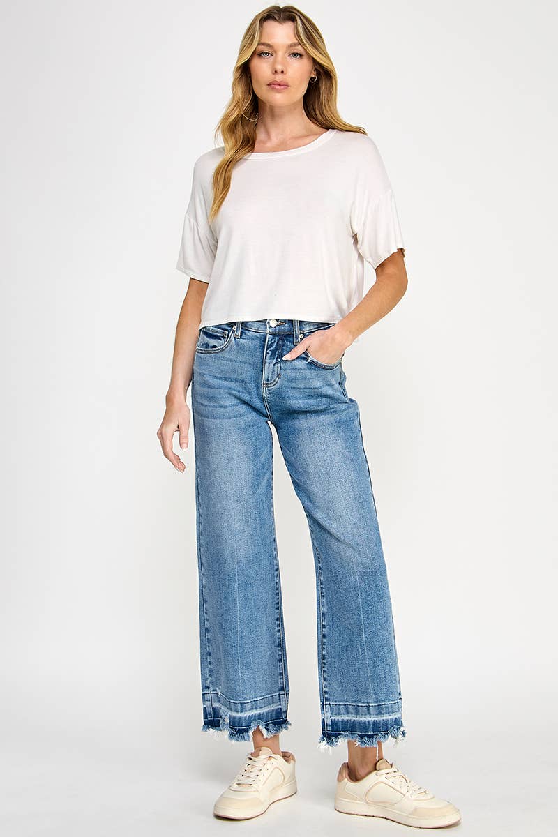 The Morgan Tummy Control Wide Leg Jean