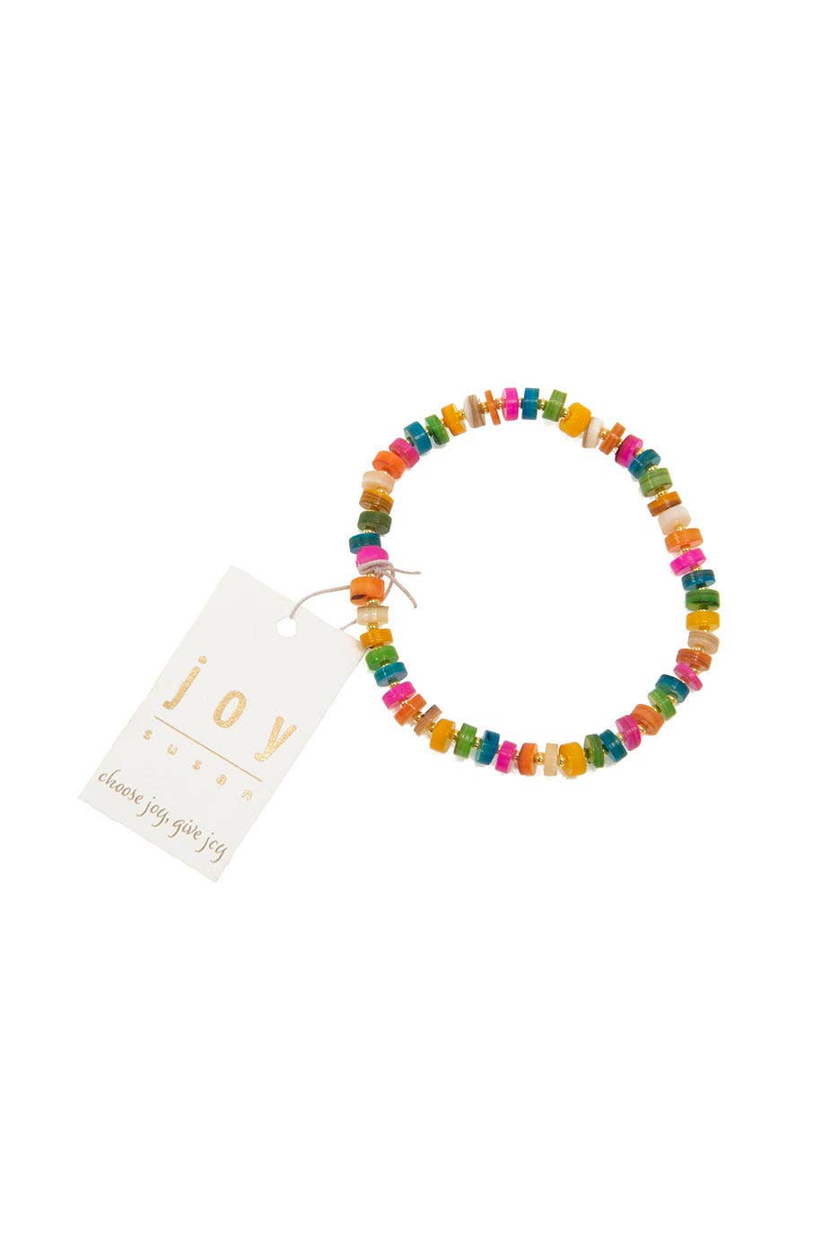 Brights Shell Beaded Stretch Bracelet