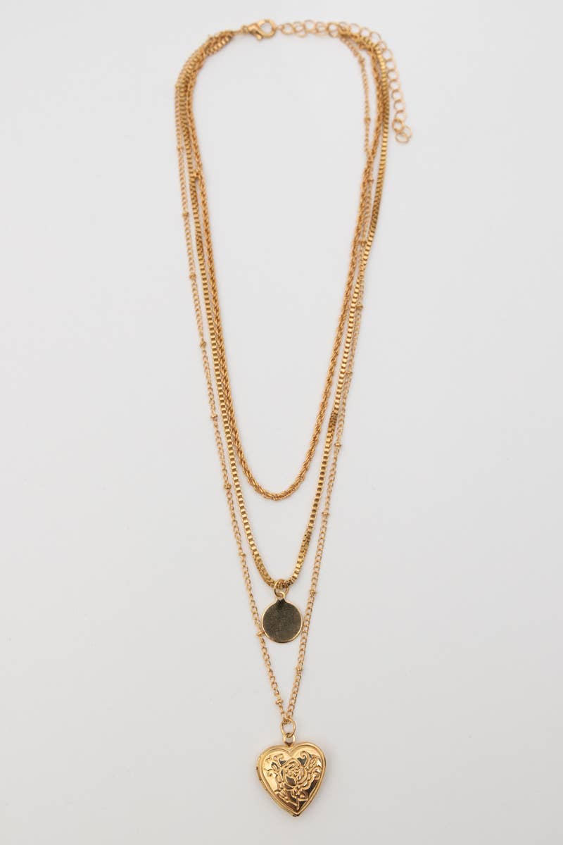 Close To My Heart Locket Layered Necklace