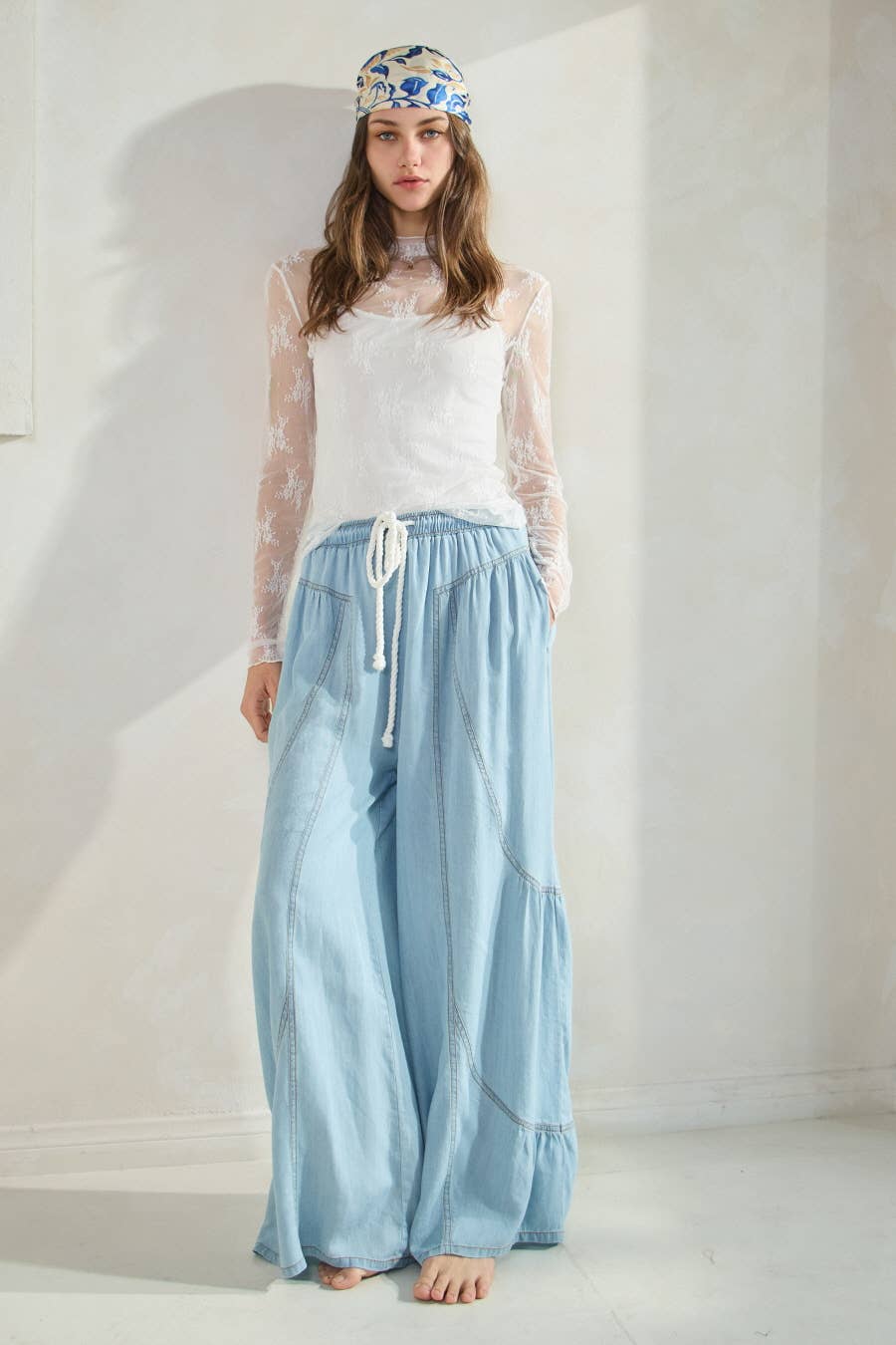 Just Dreaming Tencel Wide Leg Pants
