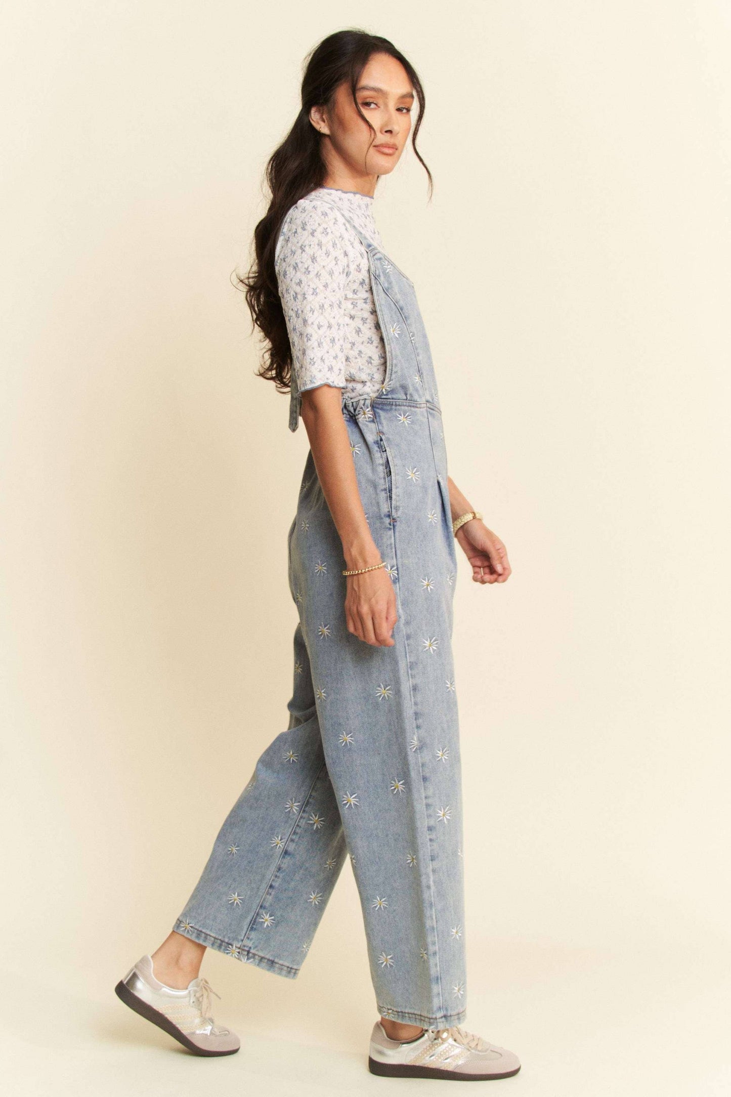 Daisy Dreams Daisy Embroidered Overalls