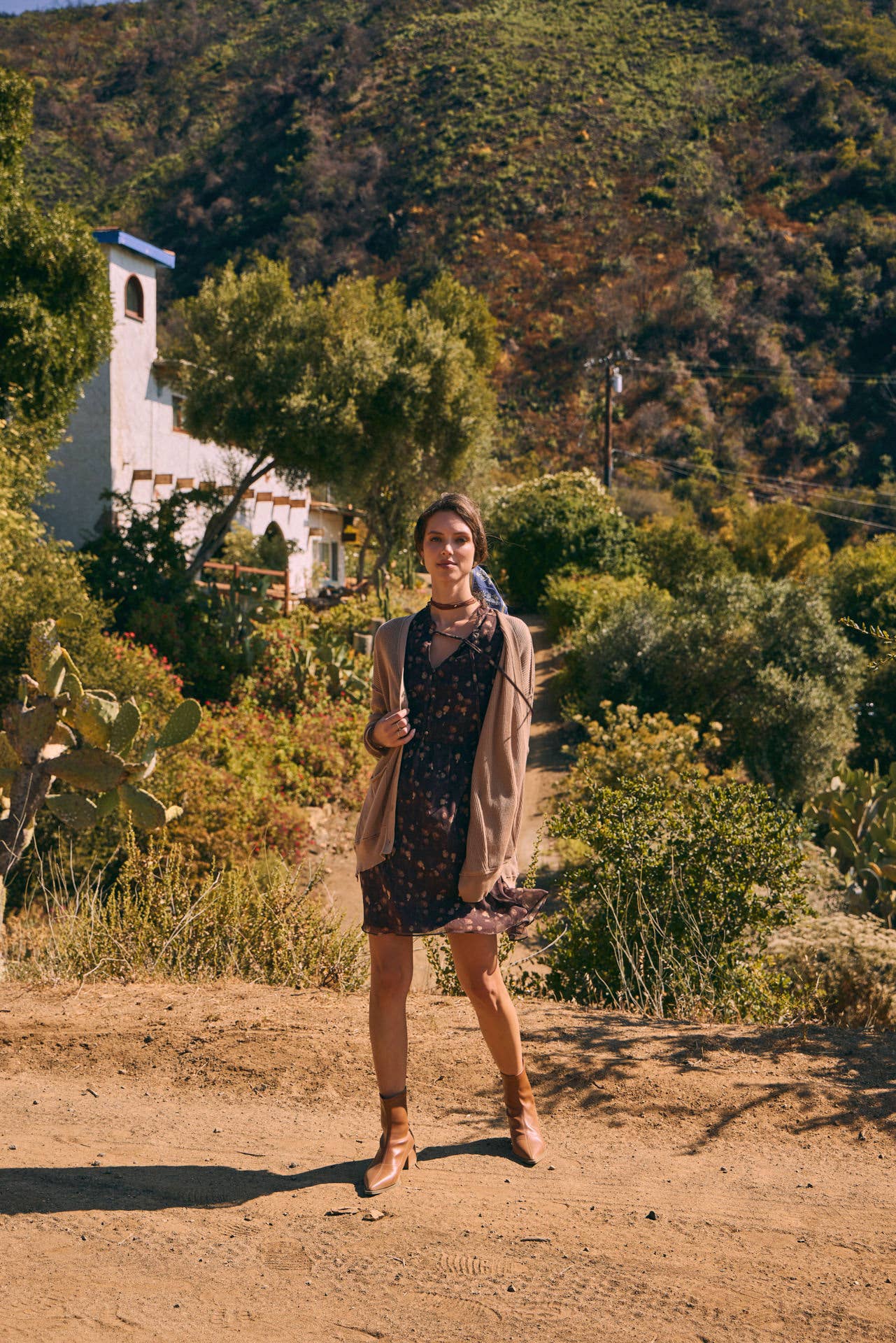 Down To Earth (Tan) Slouchy Cardigan