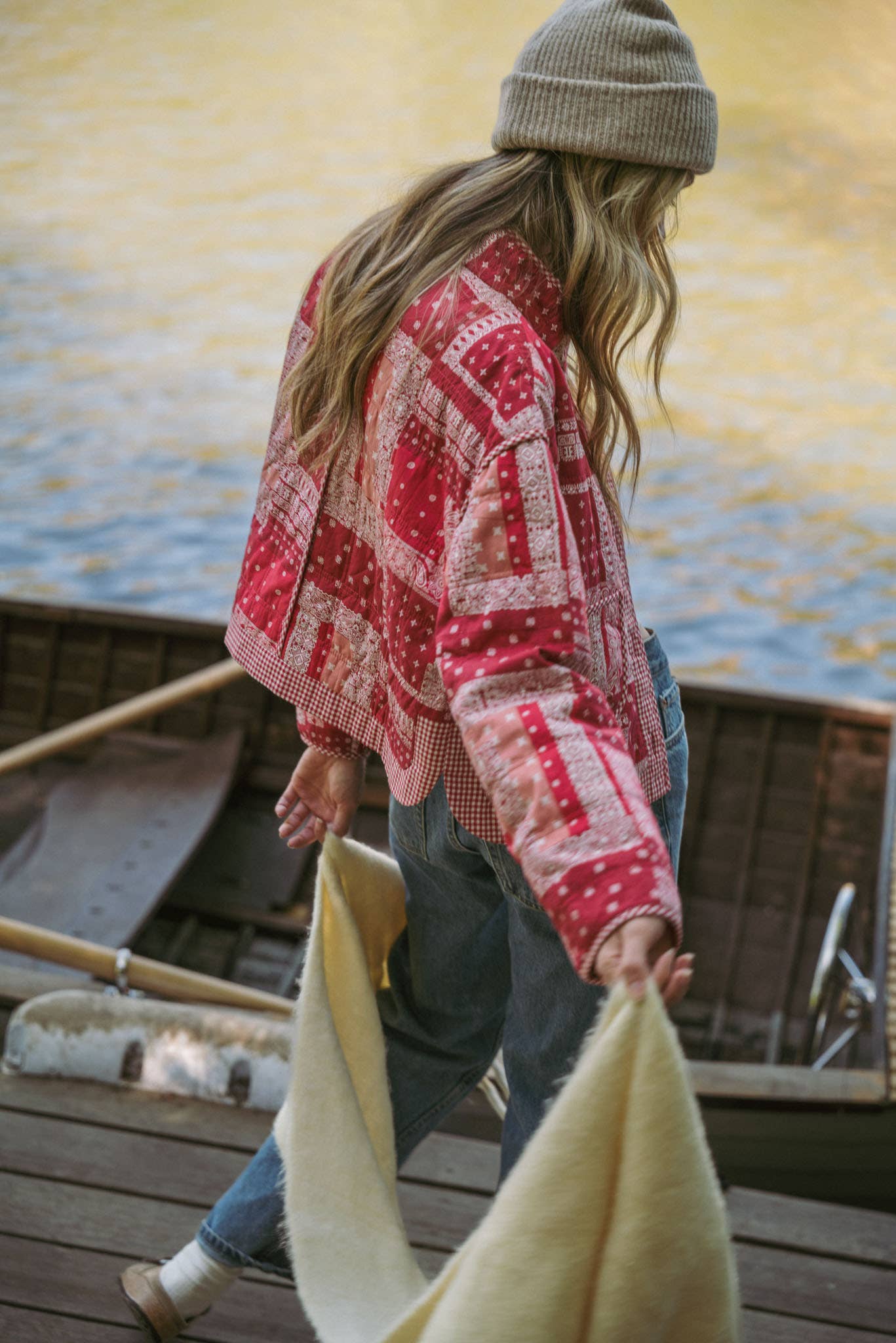 Bandana Babe (Red) Patchwork Jacket