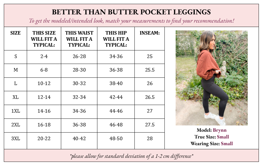 Better Than Butter (Black) Pocket Leggings