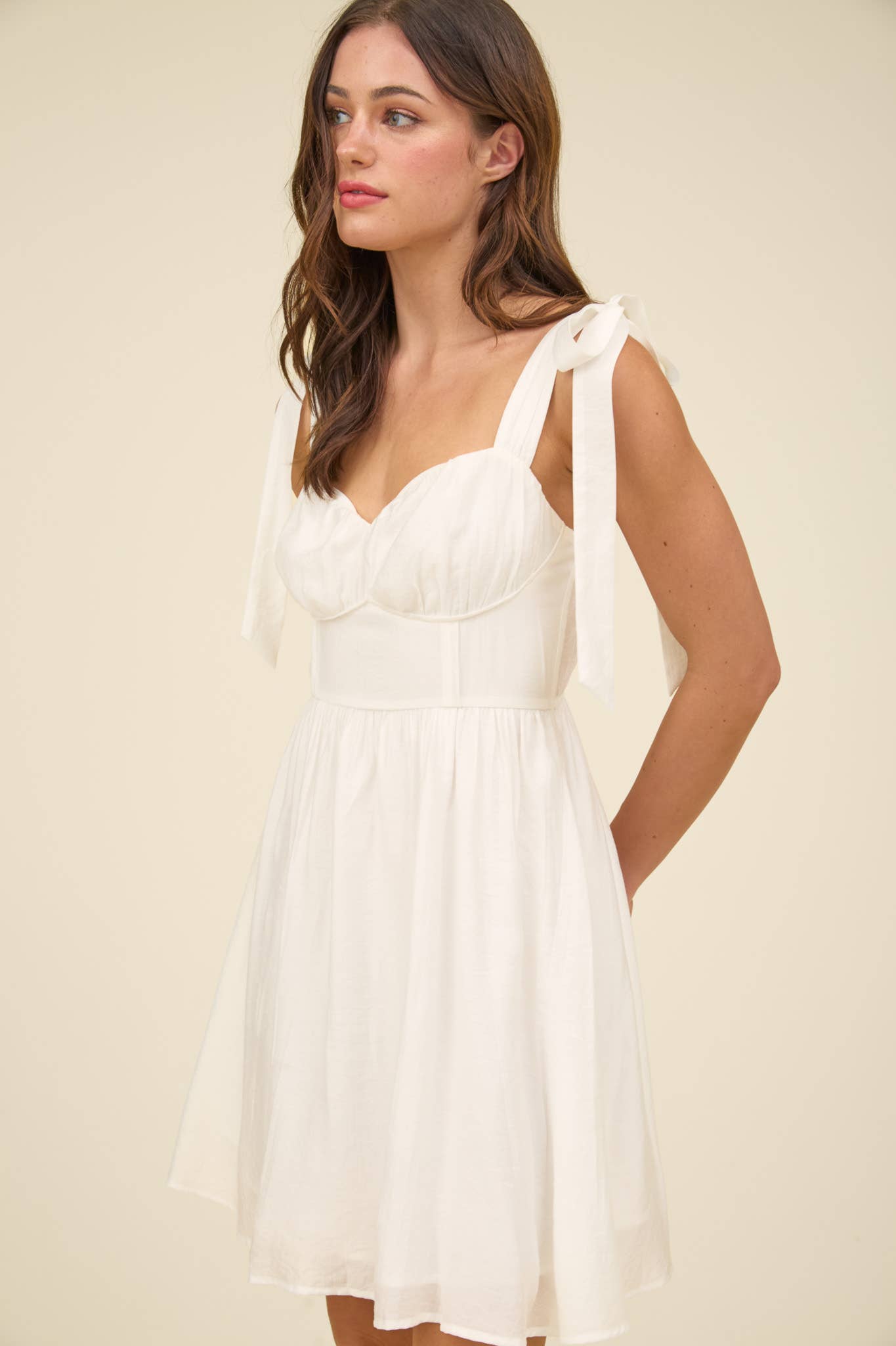 Next Chapter (White) Corset Dress