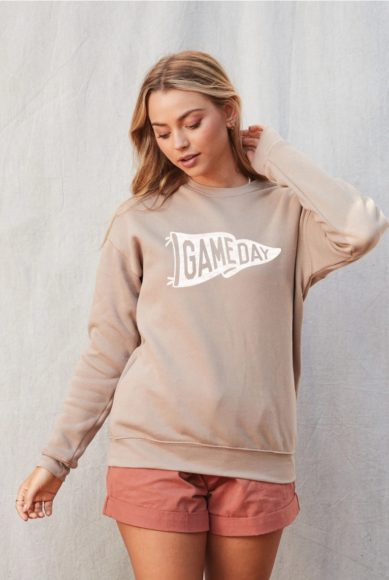 Game Day Penant (Black) Sweatshirt