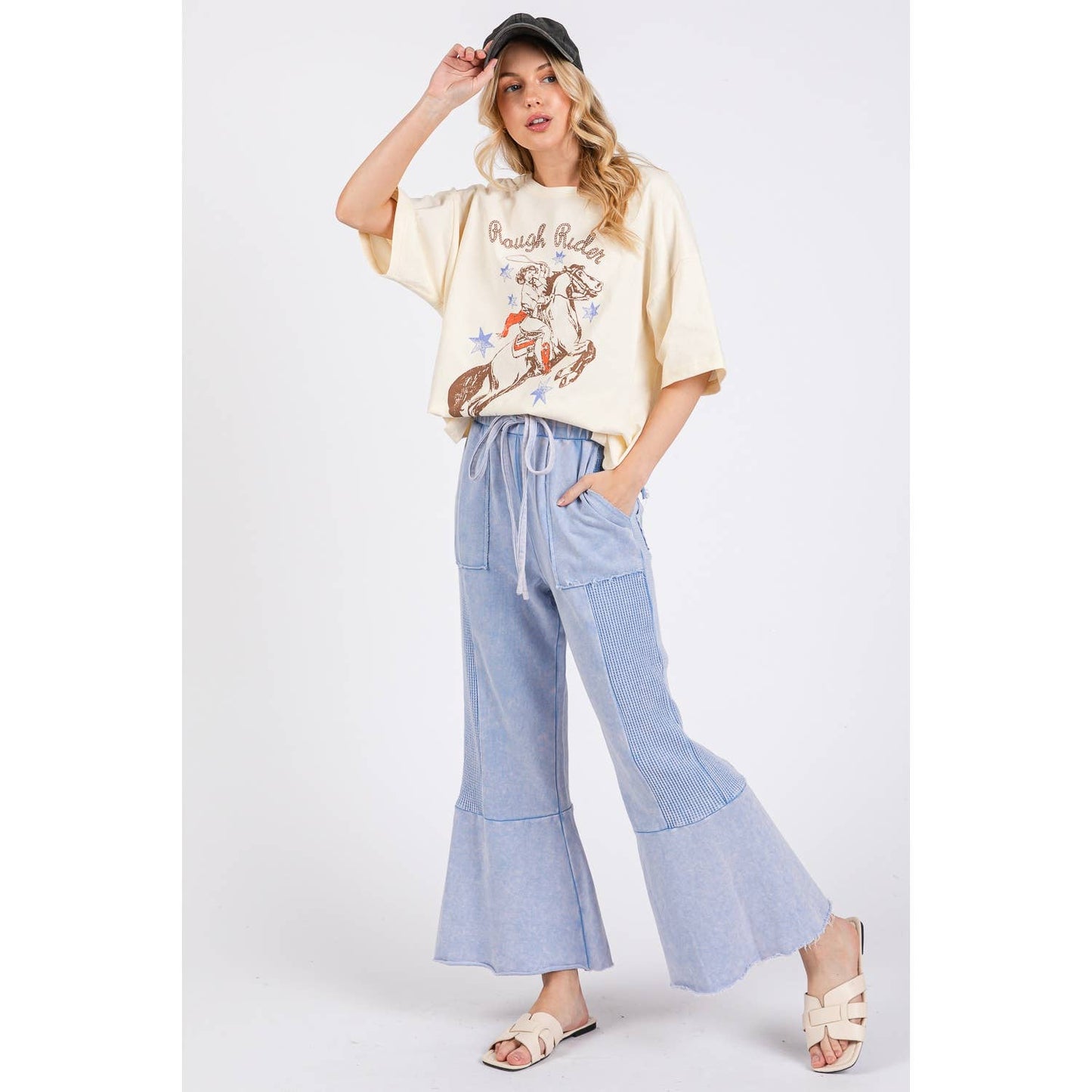 Chill Vibes (Periwinkle) Min Wash Pants