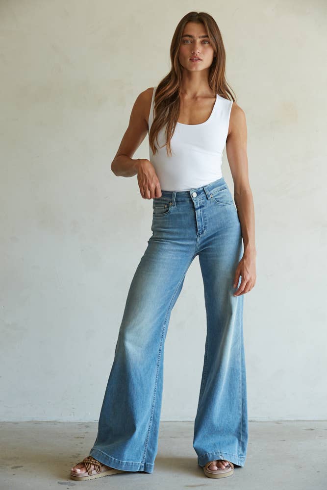 (White) Double Layered Seamless Tank