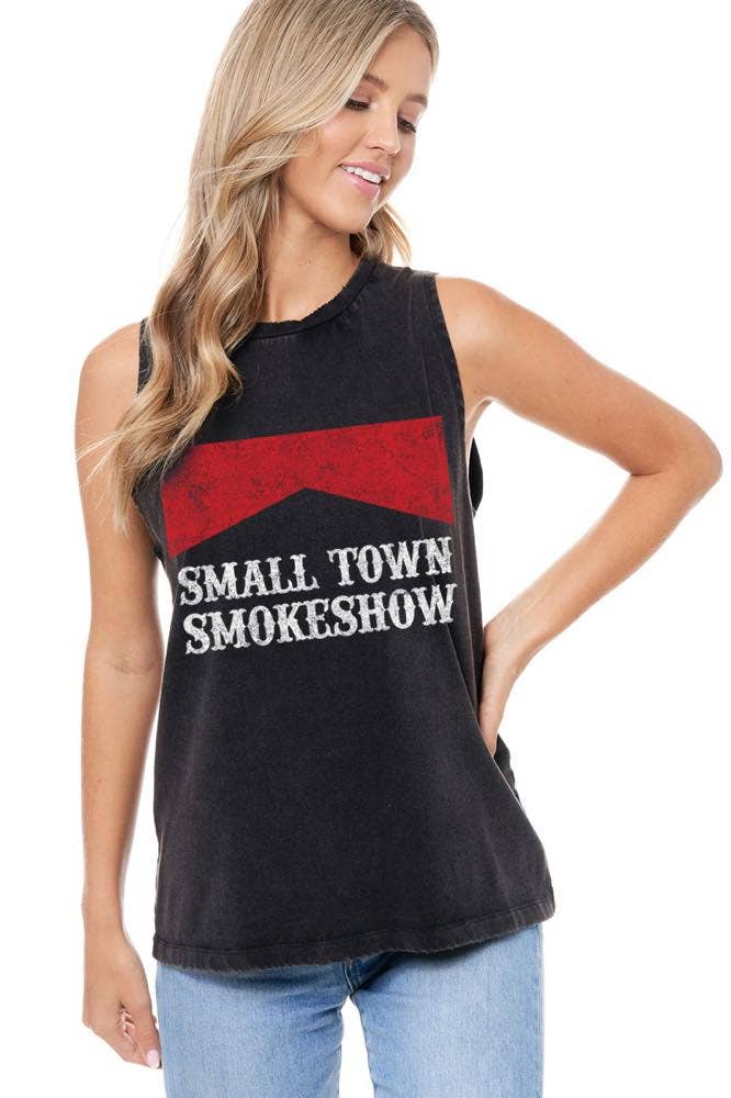Small Town Smokeshow Vtg Wash Tank