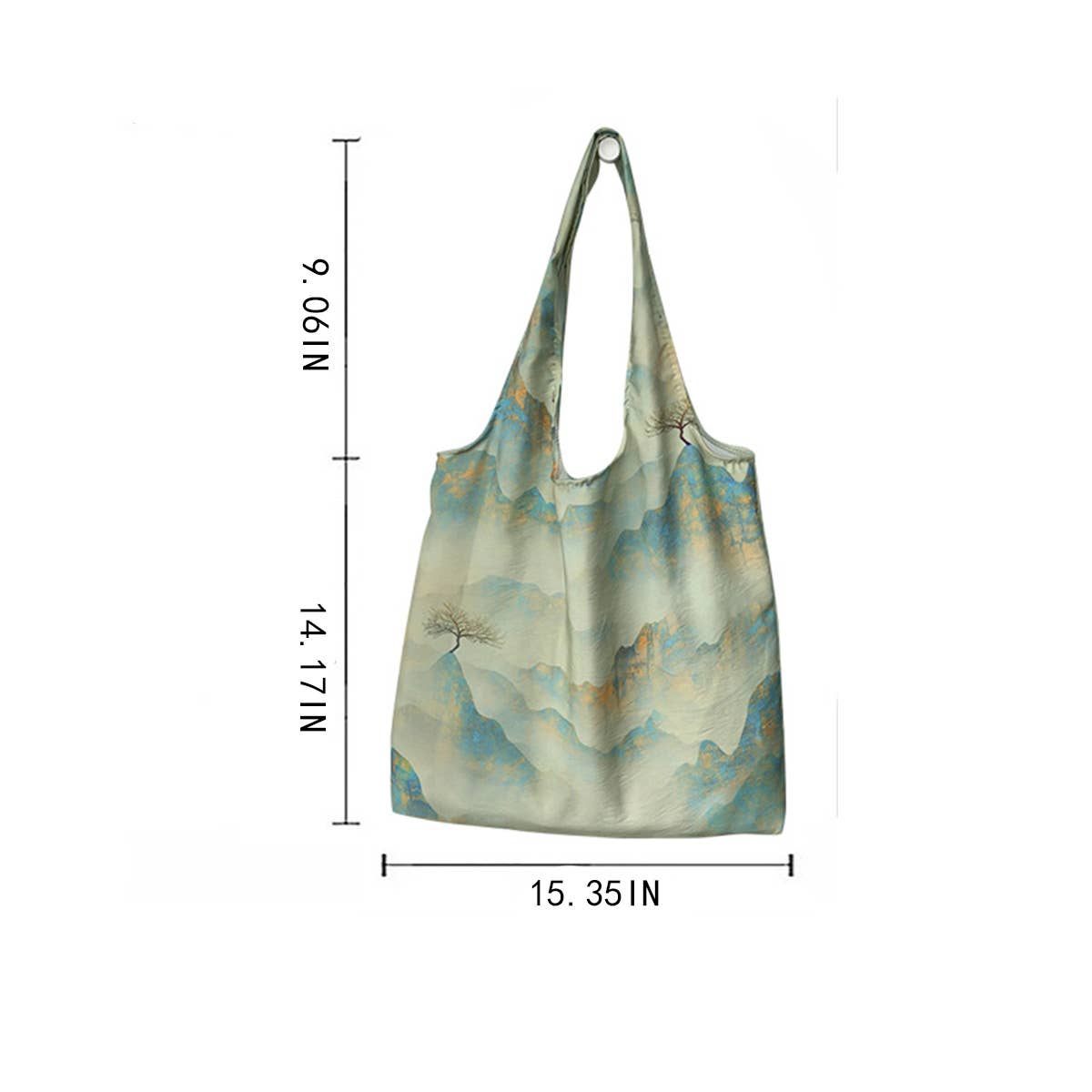 Vintage Butterfly Print Lightweight Tote Bag
