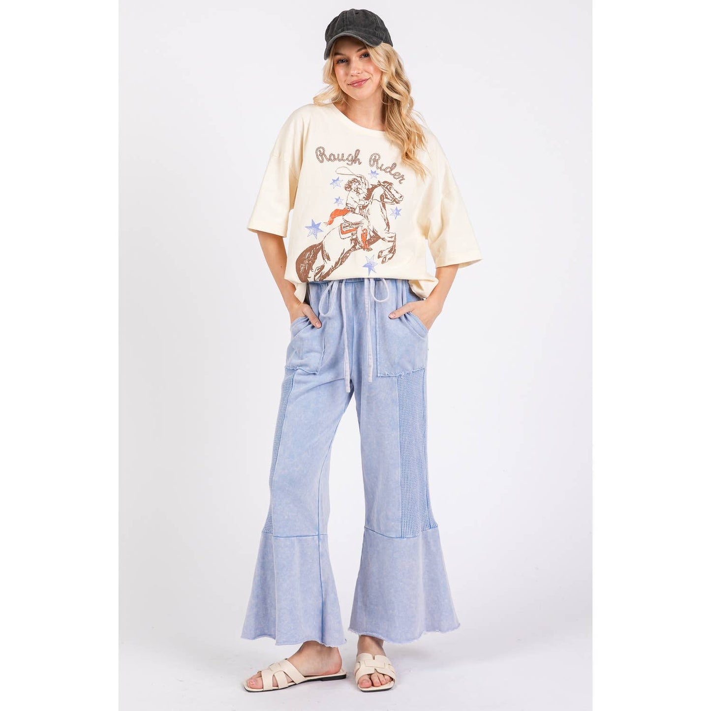 Chill Vibes (Periwinkle) Min Wash Pants