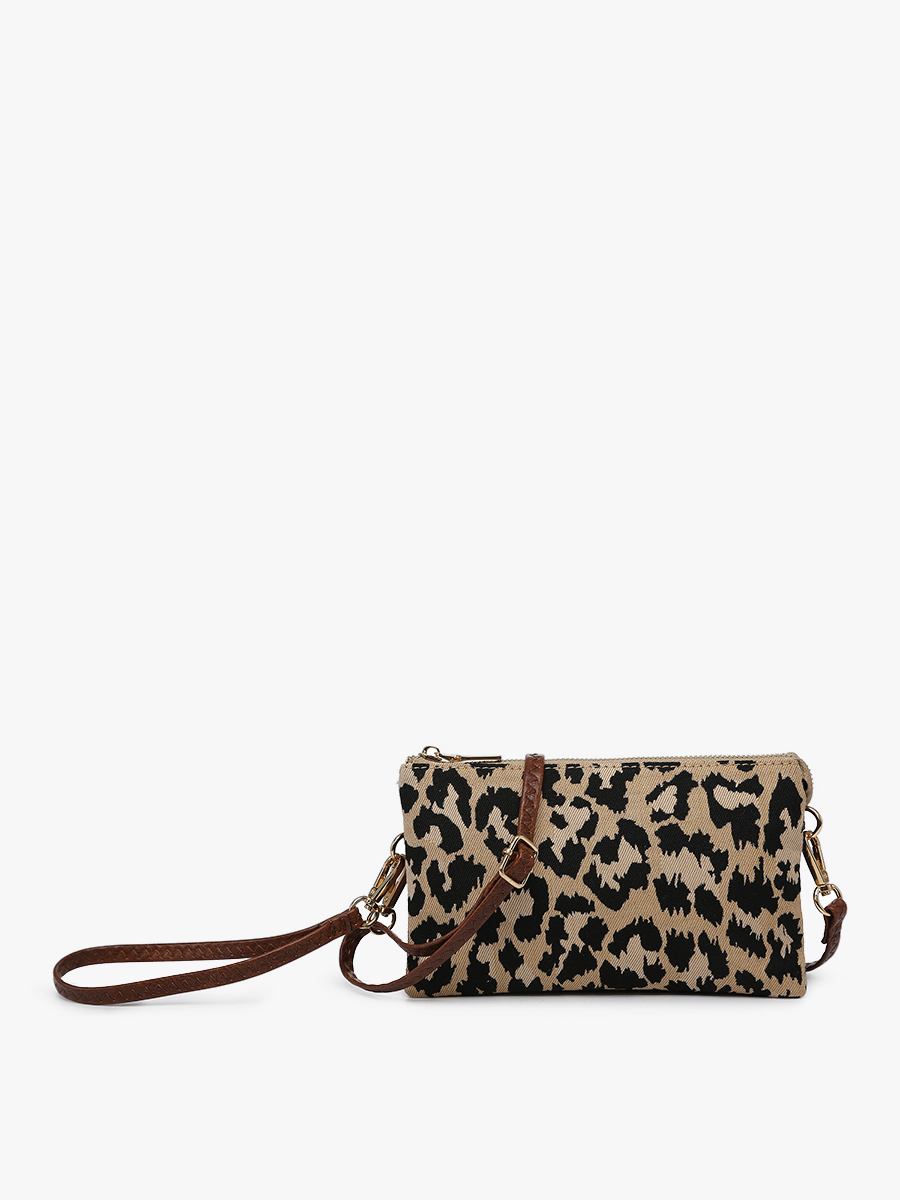 Riley Leopard Crossbody/Wristlet