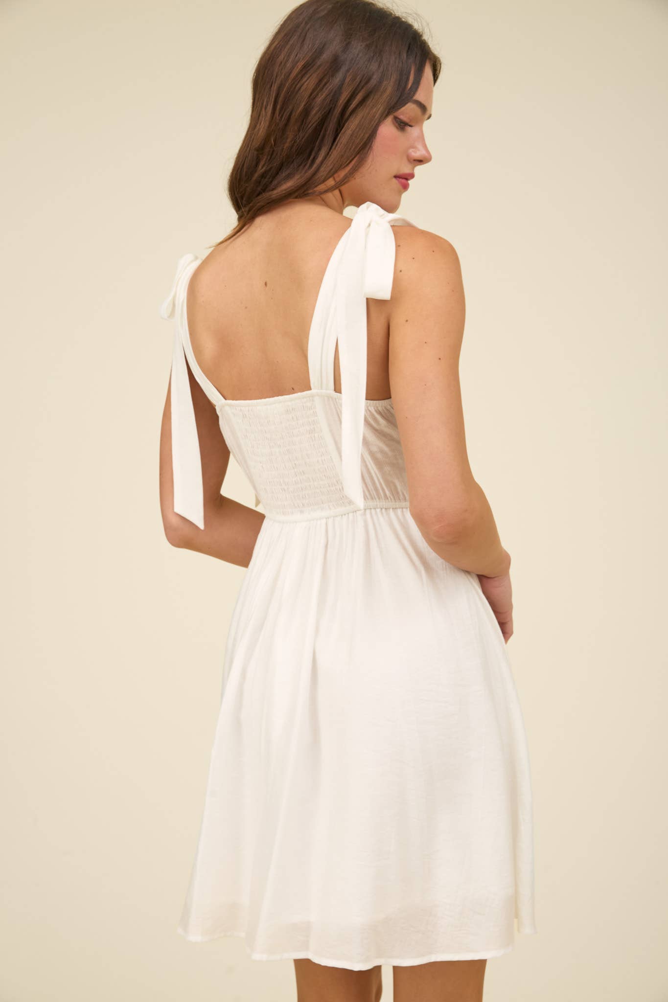 Next Chapter (White) Corset Dress