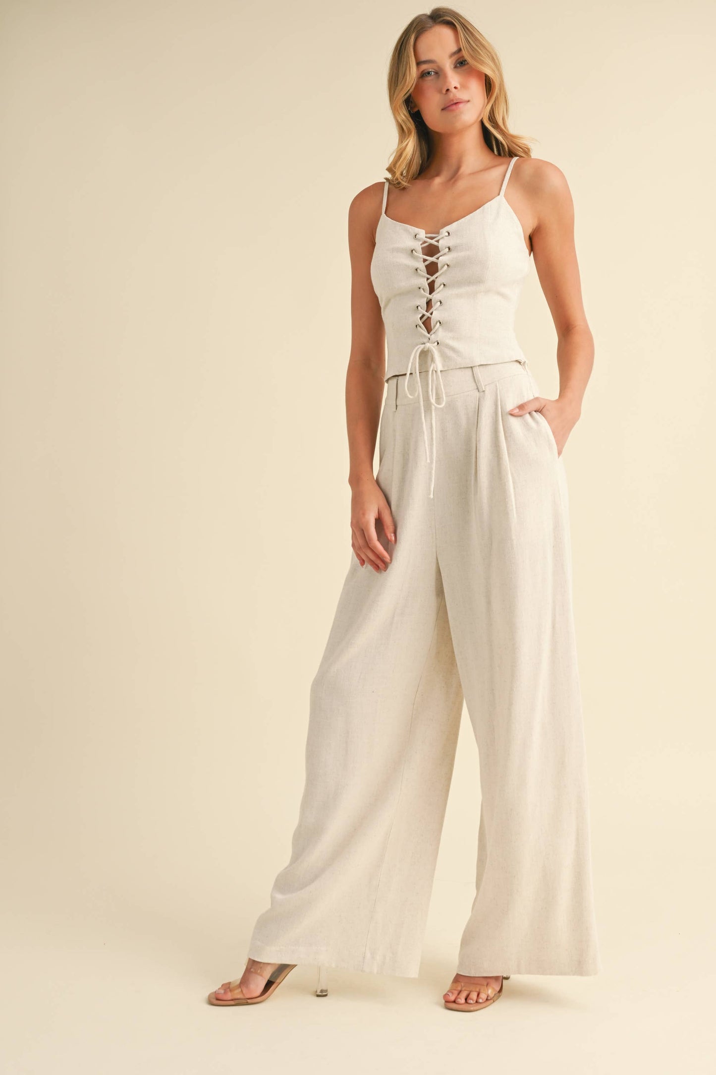 Bold Ambition Wide Leg Trouser Pants