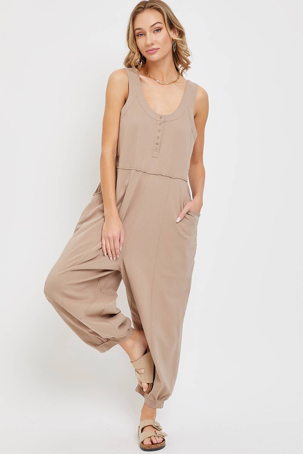 Comfy Cozy Cotton Slouchy Jumpsuit